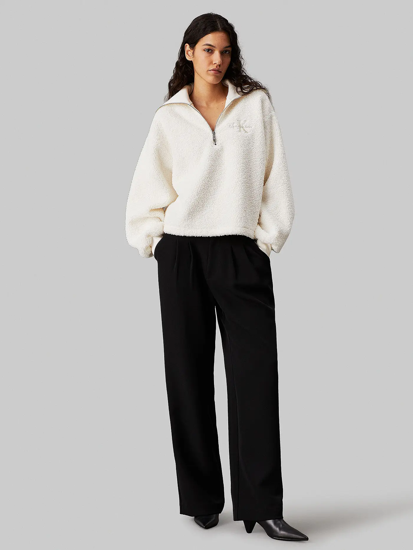 CALVIN KLEIN JEANS | Sweater in Felloptik | 